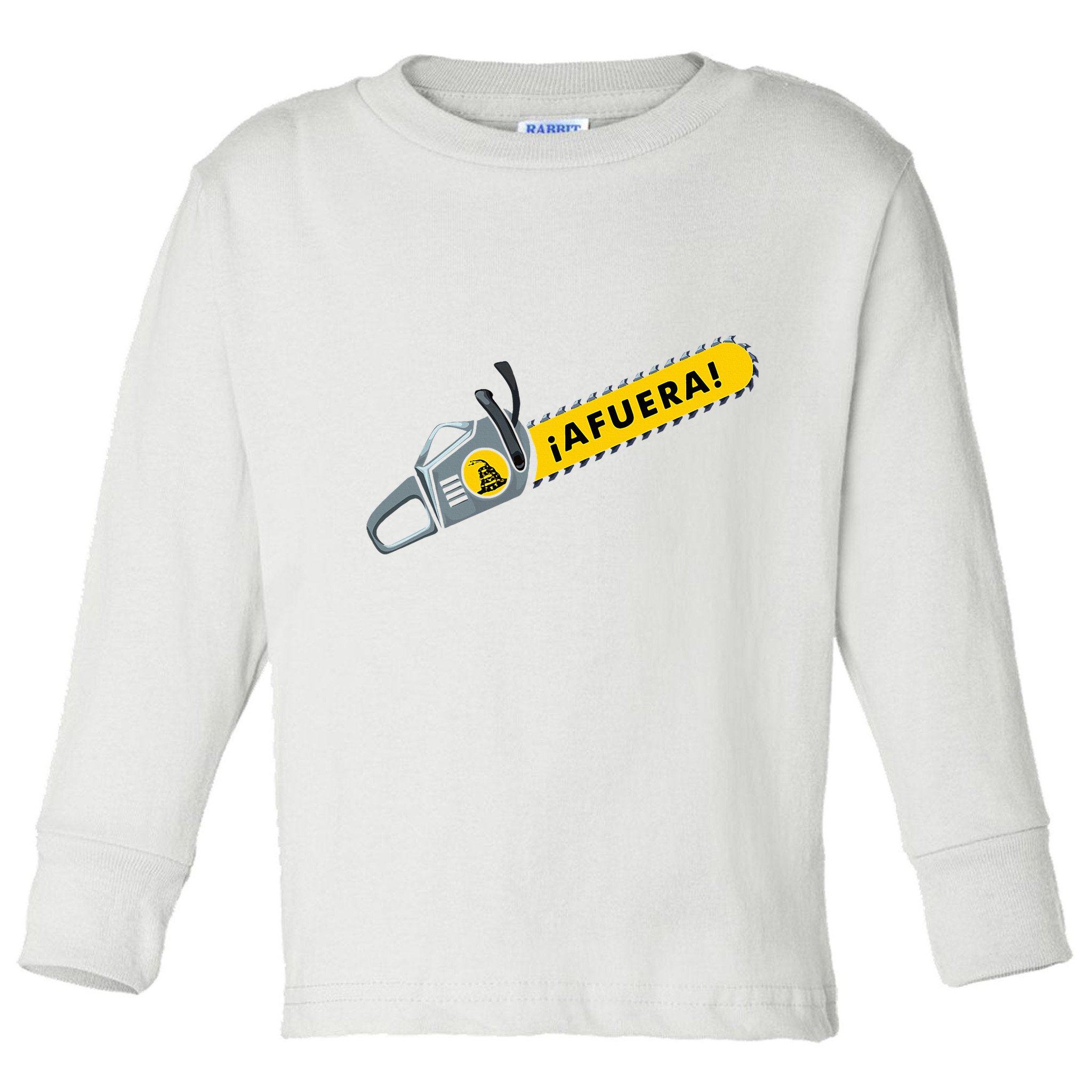 Afuera Milei Chainsaw Libertarian Ancap Liberty Freedom Toddler Long Sleeve Shirt