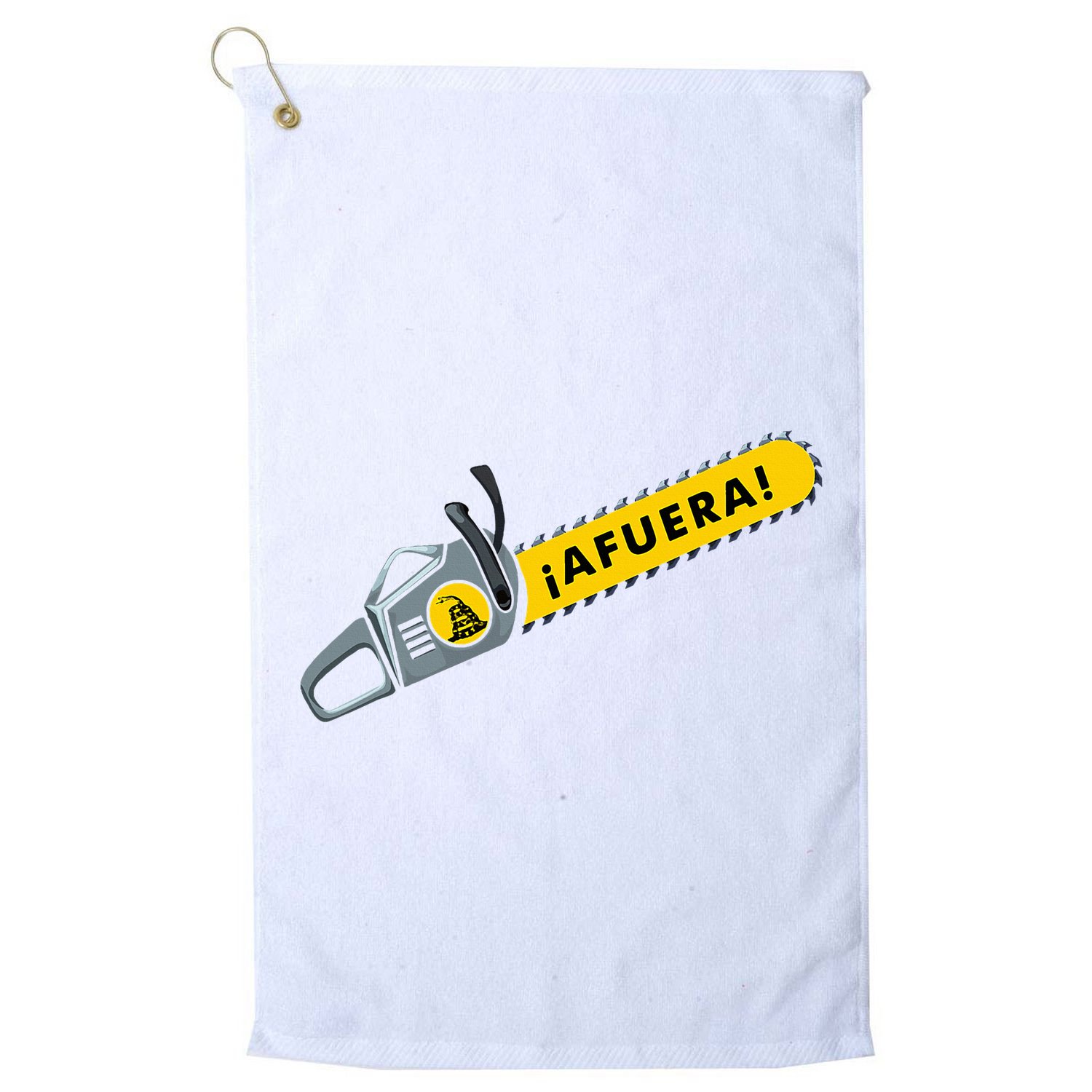 Afuera Milei Chainsaw Libertarian Ancap Liberty Freedom Golf Towel