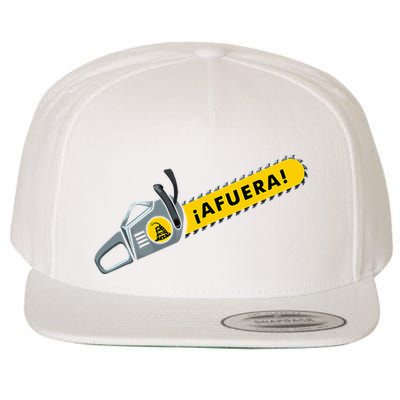 Afuera Milei Chainsaw Libertarian Ancap Liberty Freedom Wool Snapback Cap