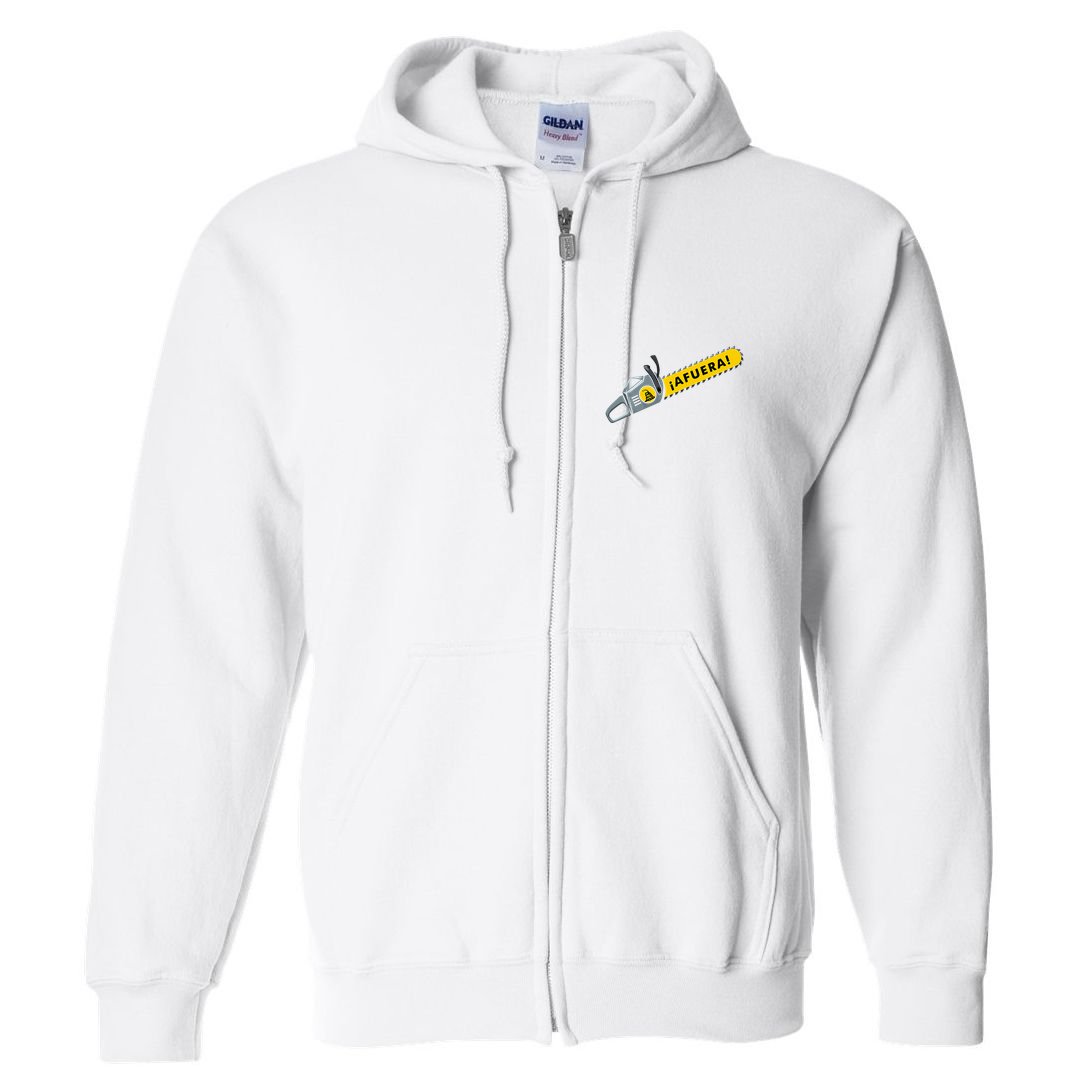 Afuera Milei Chainsaw Libertarian Ancap Liberty Freedom Full Zip Hoodie