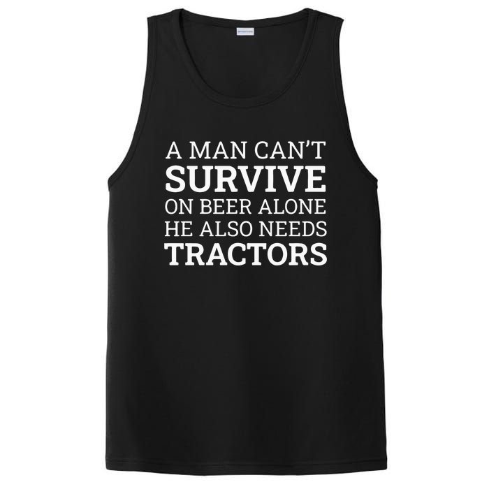 A Man Can’T Survive On Beer Alone He Also Needs Tractors PosiCharge Competitor Tank