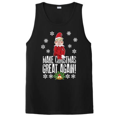 Awesome Make Christmas Great Again! Donald Trump Elf Great Gift PosiCharge Competitor Tank