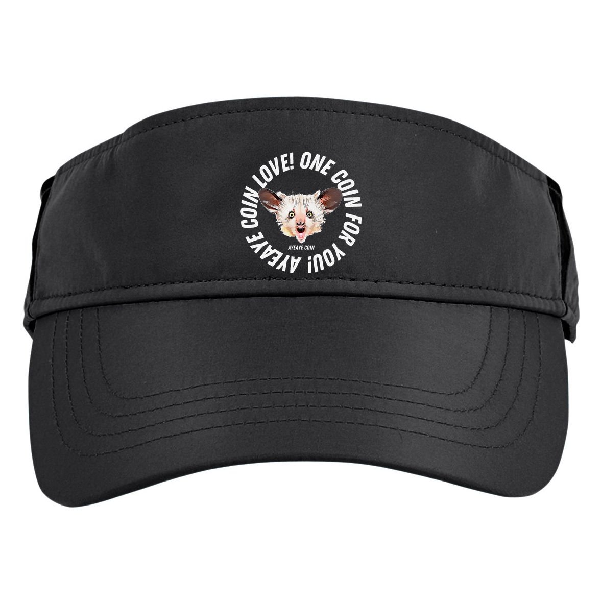Ayeaye Meme Coin Crypto Cryptocurrency Aye Aye Adult Drive Performance Visor
