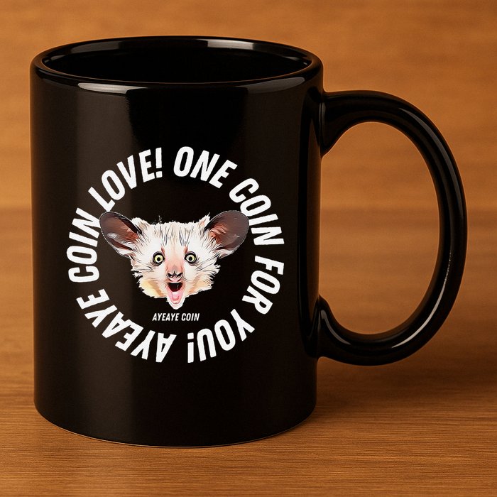 Ayeaye Meme Coin Crypto Cryptocurrency Aye Aye 11oz C Handle Ceramic Mug