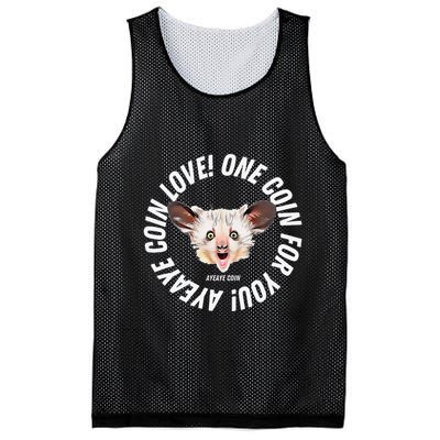 Ayeaye Meme Coin Crypto Cryptocurrency Aye Aye Mesh Reversible Basketball Jersey Tank