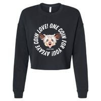 Ayeaye Meme Coin Crypto Cryptocurrency Aye Aye Cropped Pullover Crew