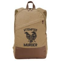 Attempted Murder Crow Cotton Canvas Backpack