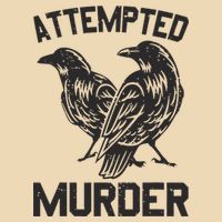 Attempted Murder Crow Drawstring Bag