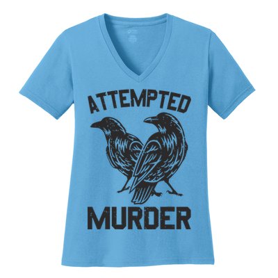 Attempted Murder Crow Women's V-Neck T-Shirt