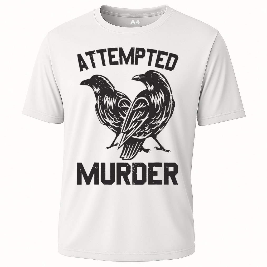 Attempted Murder Crow Cooling Performance Crew T-Shirt