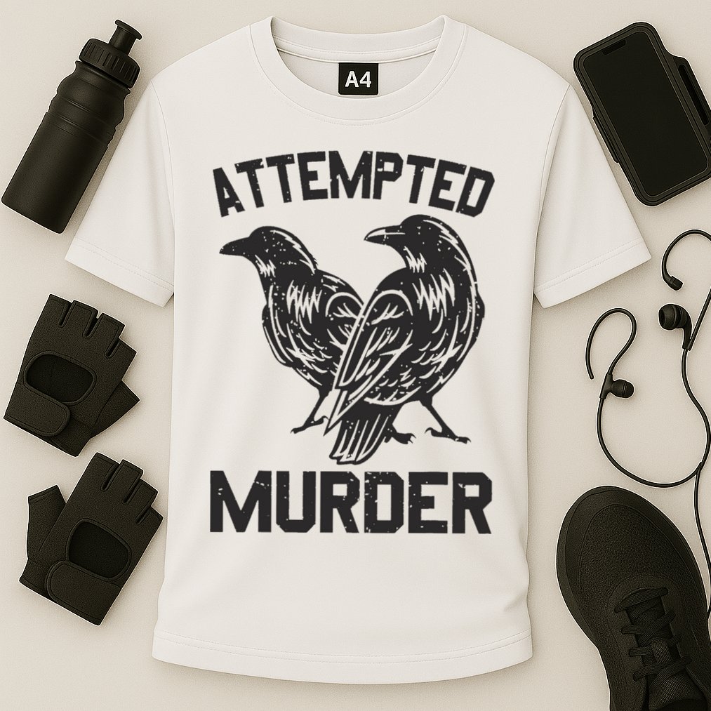Attempted Murder Crow Cooling Performance Crew T-Shirt