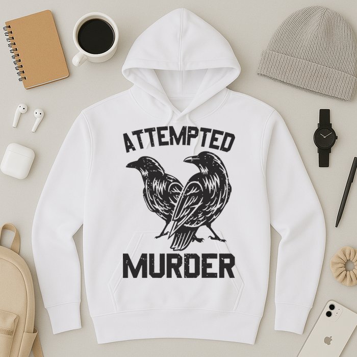 Attempted Murder Crow Hoodie