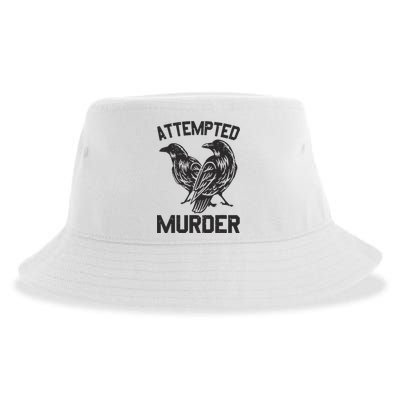 Attempted Murder Crow Sustainable Bucket Hat