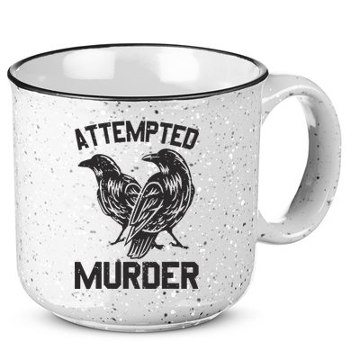 Attempted Murder Crow 15oz Campfire Ceramic Mug