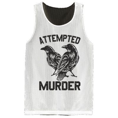Attempted Murder Crow Mesh Reversible Basketball Jersey Tank