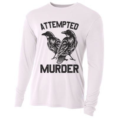 Attempted Murder Crow Cooling Performance Long Sleeve Crew