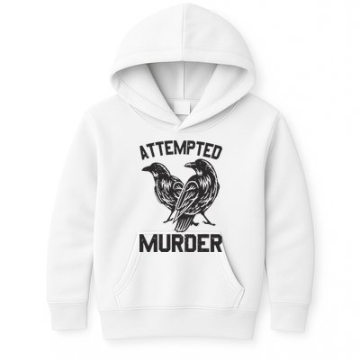 Attempted Murder Crow Kids Hoodie