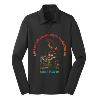 A Million Candles Have Burned Themselves Out Silk Touch Performance Long Sleeve Polo