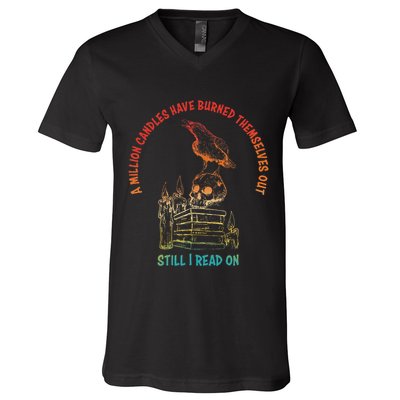 A Million Candles Have Burned Themselves Out Design V-Neck T-Shirt