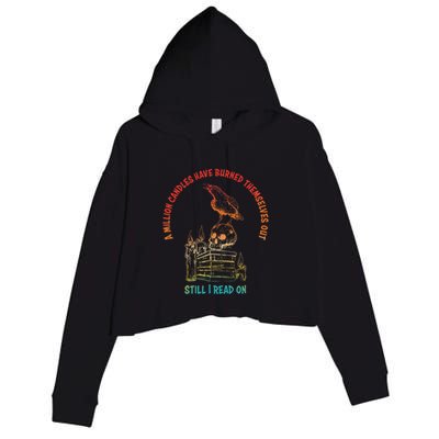 A Million Candles Have Burned Themselves Out Design Crop Fleece Hoodie