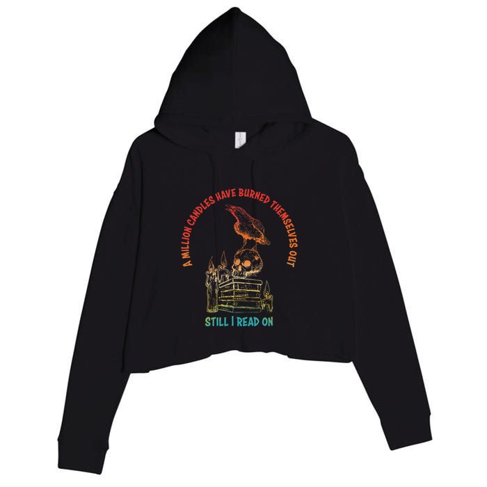 A Million Candles Have Burned Themselves Out Design Crop Fleece Hoodie