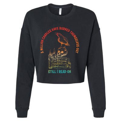 A Million Candles Have Burned Themselves Out Design Cropped Pullover Crew