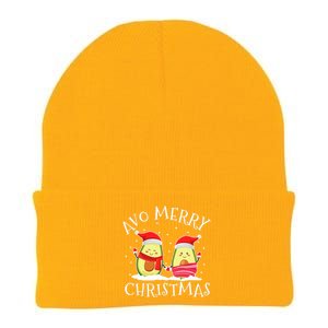 Avo Merry Christmas Avocado Lover Christmas Cute Kawaii Knit Cap Winter Beanie