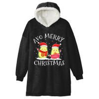 Avo Merry Christmas Avocado Lover Christmas Cute Kawaii Hooded Wearable Blanket