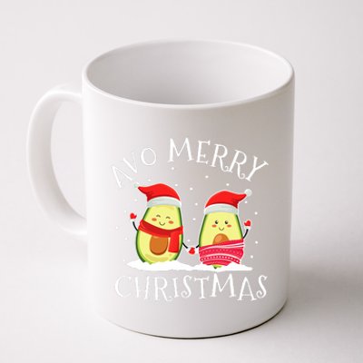 Avo Merry Christmas Avocado Lover Christmas Cute Kawaii Coffee Mug