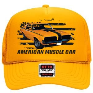 American Muscle Car High Crown Mesh Back Trucker Hat