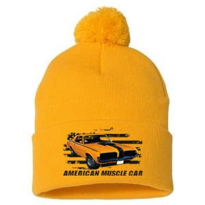 American Muscle Car Pom Pom 12in Knit Beanie