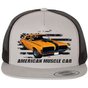 American Muscle Car Flat Bill Trucker Hat