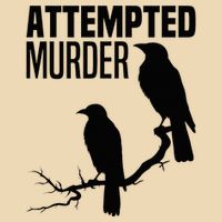 Attempted Murder Crows Raven Bird Meme Drawstring Bag