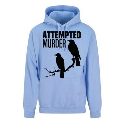 Attempted Murder Crows Raven Bird Meme Unisex Surf Hoodie