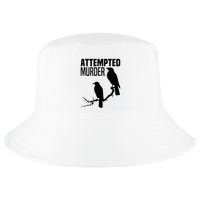 Attempted Murder Crows Raven Bird Meme Cool Comfort Performance Bucket Hat