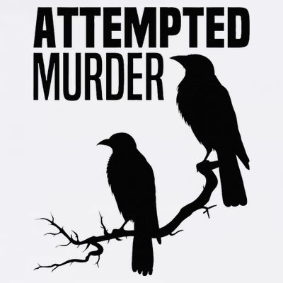 Attempted Murder Crows Raven Bird Meme T-Shirt