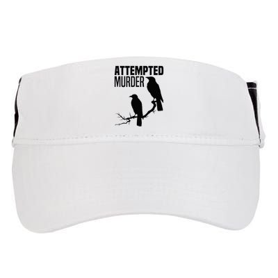 Attempted Murder Crows Raven Bird Meme Adult Drive Performance Visor