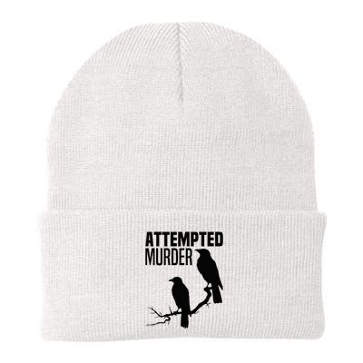 Attempted Murder Crows Raven Bird Meme Beanie