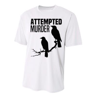 Attempted Murder Crows Raven Bird Meme Performance Sprint T-Shirt