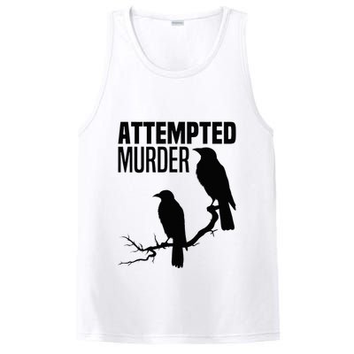 Attempted Murder Crows Raven Bird Meme PosiCharge Competitor Tank