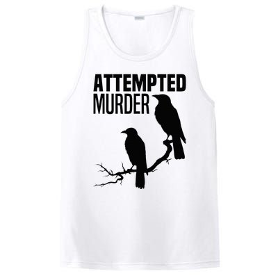 Attempted Murder Crows Raven Bird Meme PosiCharge Competitor Tank