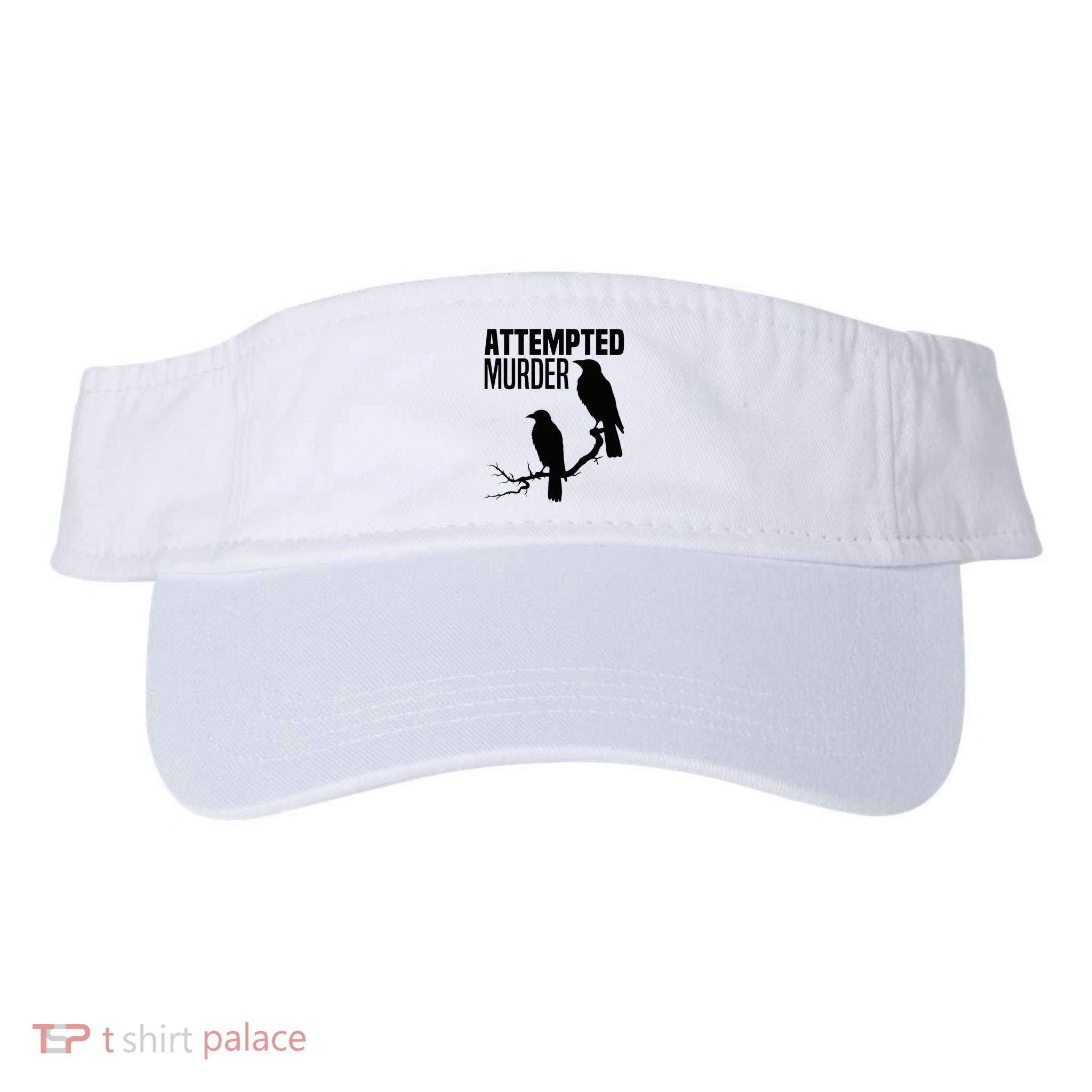 Attempted Murder Crows Raven Bird Meme Visor