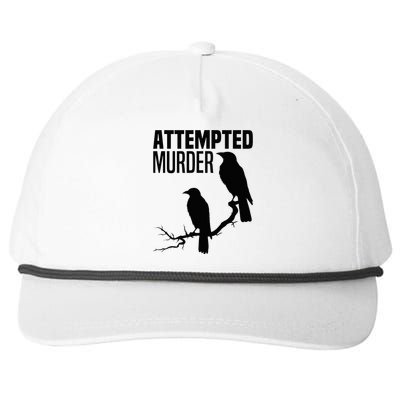 Attempted Murder Crows Raven Bird Meme Snapback Five-Panel Rope Hat