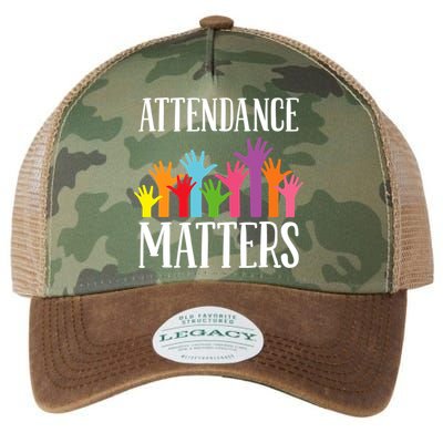 Attendance Matters Class Attendance Office Workers Legacy Tie Dye Trucker Hat
