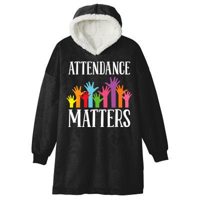 Attendance Matters Class Attendance Office Workers Hooded Wearable Blanket