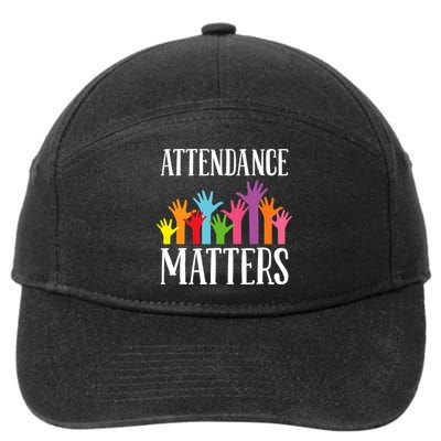 Attendance Matters Class Attendance Office Workers 7-Panel Snapback Hat
