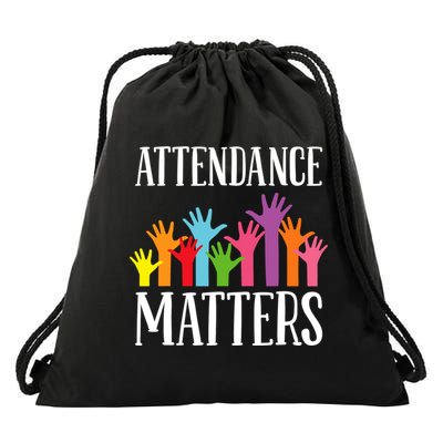 Attendance Matters Class Attendance Office Workers Drawstring Bag