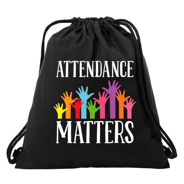 Attendance Matters Class Attendance Office Workers Drawstring Bag