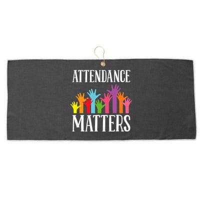 Attendance Matters Class Attendance Office Workers Large Microfiber Waffle Golf Towel