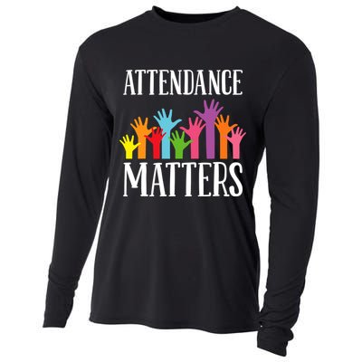 Attendance Matters Class Attendance Office Workers Cooling Performance Long Sleeve Crew